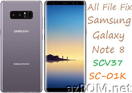 ROM Global SCV37 SC01K Official Firmware Samsung Galaxy Note8 Japan