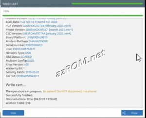 G960N G965N U4 BiT4 Read Write Cert Done