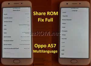 Share Firmware Fix Oppo A57 - Chia sẽ ROM Tiếng Việt CHPlay Oppo A57 - Free ROM Google play Oppo A57