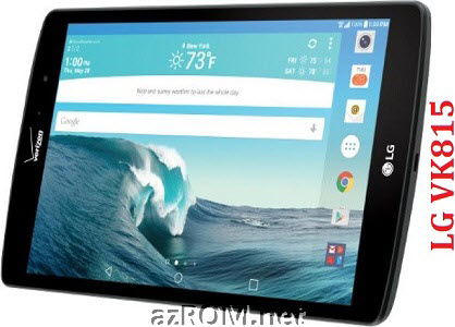 All Rom LG G Pad X 8.3 inch VK815 Official Firmware LG-VK815