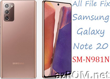 Stock ROM Samsung Galaxy Note 20 (5G) Korea SM-N981N Official Firmware