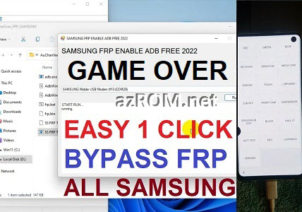 [GAME OVER] EASY 1 click bypass FRP All SAMSUNG