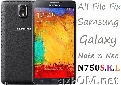 Stock ROM N750K N750L N750S Official Firmware and Other Files Samsung Galaxy Note3 Neo Korean