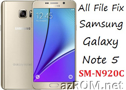 Stock ROM SM-N920C Full Firmware Samsung Galaxy Note5