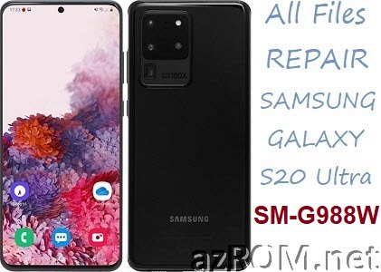 Stock ROM Samsung Galaxy S20 Ultra 5G Canada SM-G988W Official Firmware